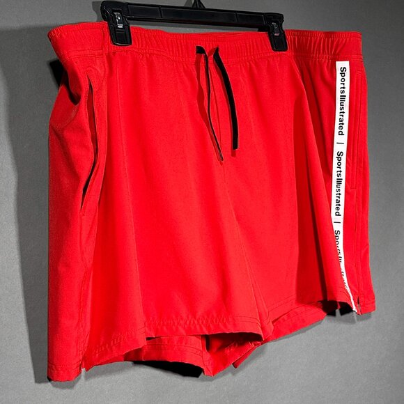 Sports Illustrated Red Stretch 5"‎ Shorty Swim Trunk Size XXL - Picture 2 of 14